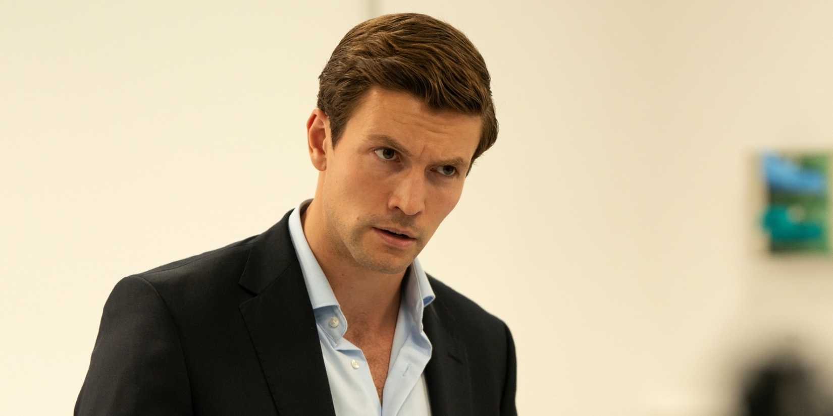 Leo Suter as Thomas Lyley looking determined while working a case in Lynley