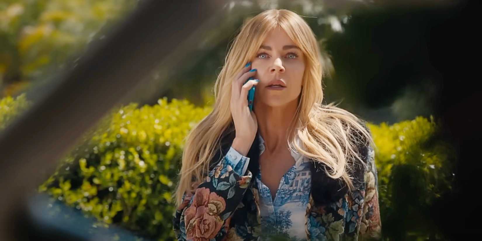 Morgan Gillory looking upset while talking on the phone in High Potential Season 2.