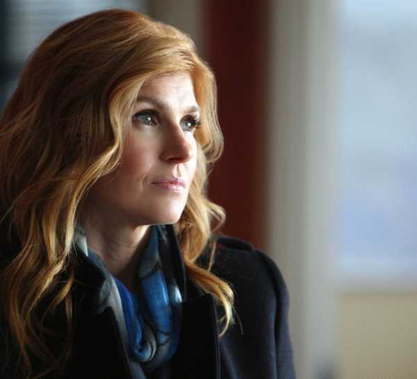 Rayna James (Connie Britton) stares ahead in Nashville.