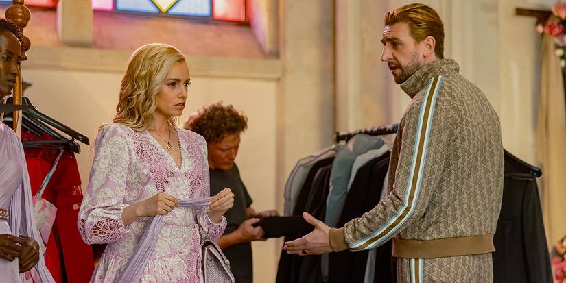 Anne-Marie Waldeck as Fruzsi and Max Osinski as Boris In NCIS: Tony & Ziva, episode 4, season 1