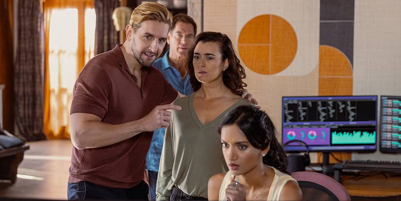 Max Osinski as Boris, Michael Weatherly as Tony Dinozzo, Cote De Pablo as Ziva David and Amita Suman as Claudette In NCIS: Tony & Ziva, episode 6, season 1