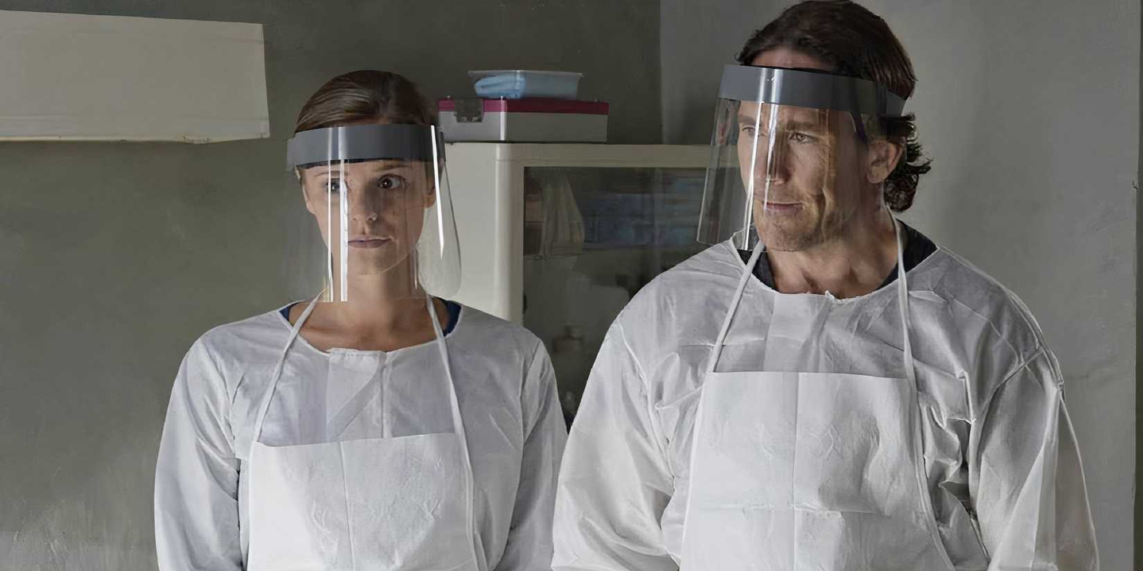 Neil Napier and Jordan Hayes in Helix