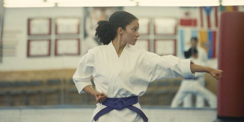 Chase Infiniti in karate gear in One Battle After Another