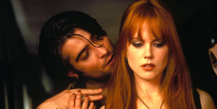 Goran Visnjic stands seductively behind Nicole Kidman in Practical Magic.