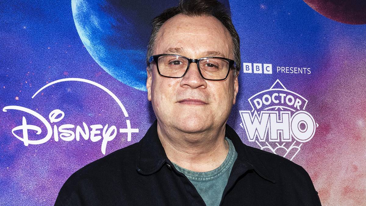 Doctor Who showrunner Russell T Davies on the red carpet