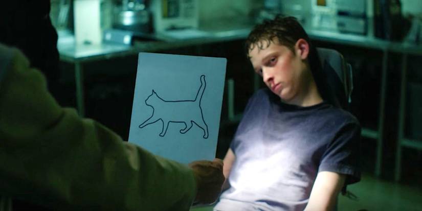 Luke (Joe Freeman) is injured during a psychic test in the TV show The Institute.