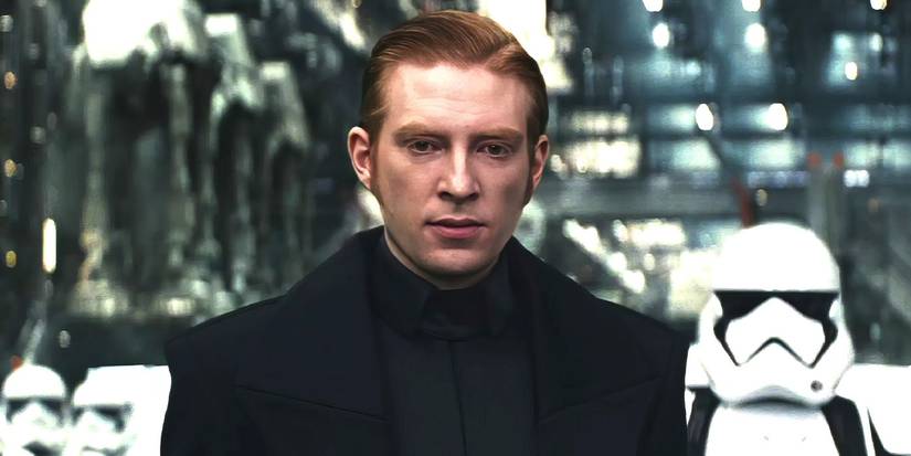 Domhnall Gleeson as General Hux in 'Star Wars: Episode VIII - The Last Jedi'