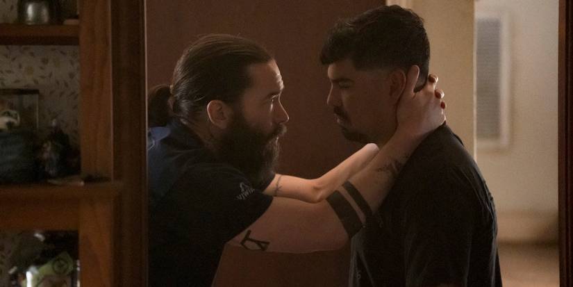 Tom Pelphrey and Raul Castillo in Task Episode 2