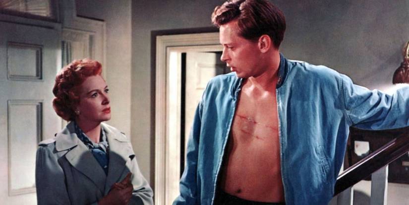 Deborah Kerr looks at John Kerr in Vincente Minelli's Tea and Sympathy (1956)