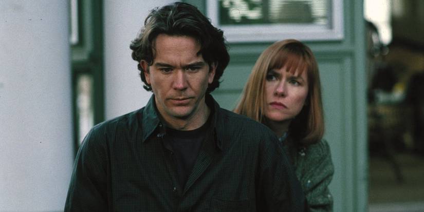 Timothy Hutton and Amy Madigan as Thad and Liz in The Dark Half.
