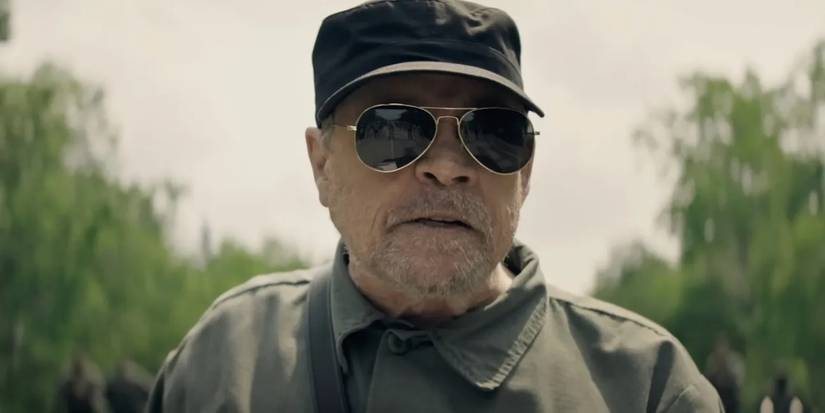 Mark Hamill looming over the competition in The Long Walk