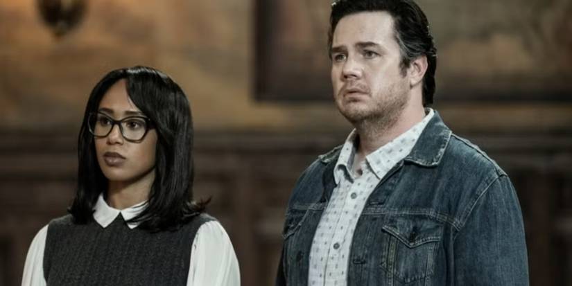 Margot Bingham as Stephanie and Josh McDermitt as Eugene Porter on 'The Walking Dead.'