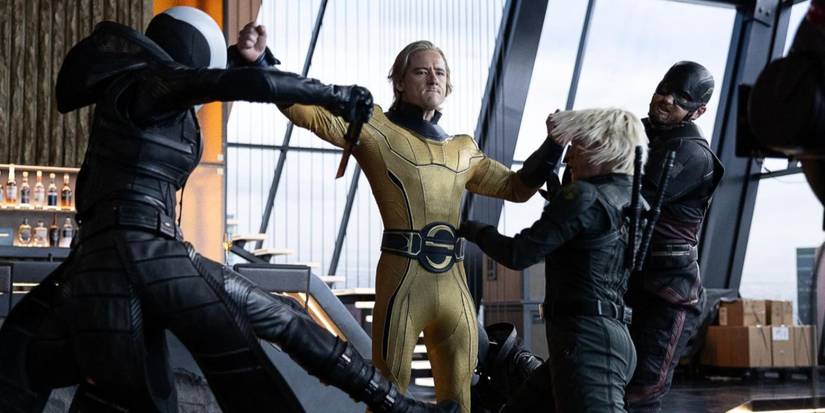 Wyatt Russell, Hannah John-Kamen, Lewis Pullman, and Florence Pugh in Thunderbolts*