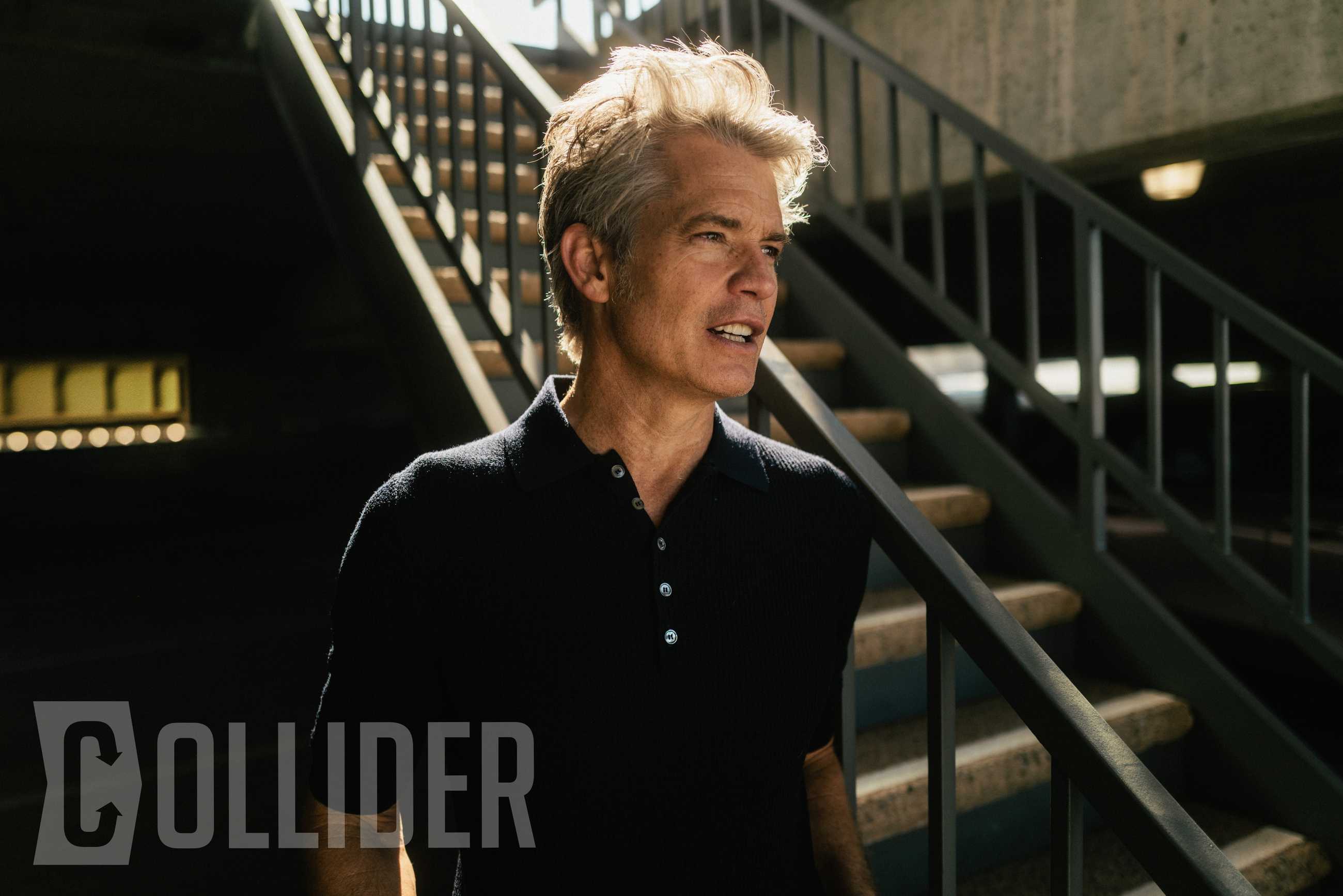 Timothy Olyphant photographed by Hamish Robertson for Collider at the Hammer Museum in Los Angeles, Californa on August 8, 2025.