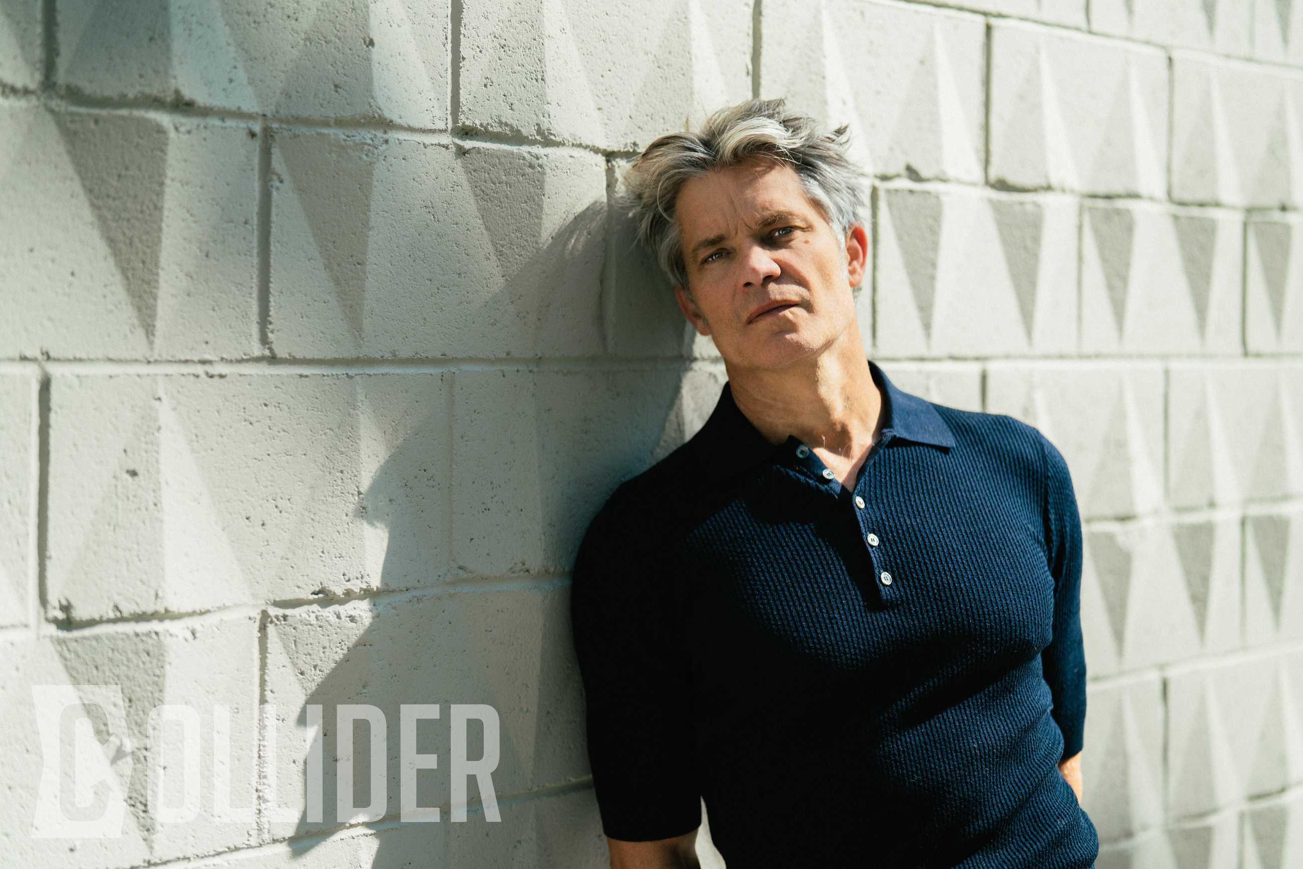 Timothy Olyphant photographed by Hamish Robertson for Collider at the Hammer Museum in Los Angeles, Californa on August 8, 2025.