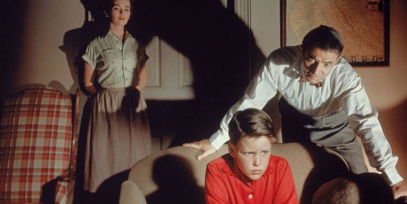 James Mason menaces Christopher Olsen in Nicholas Ray's Bigger Than Life (1956)