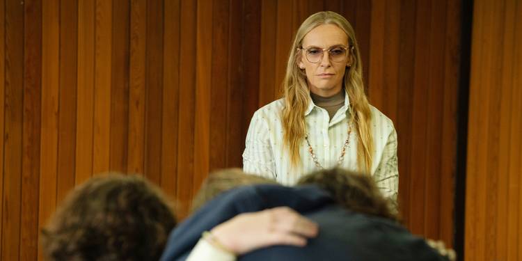 A still of Toni Collette in Netflix's Wayward series