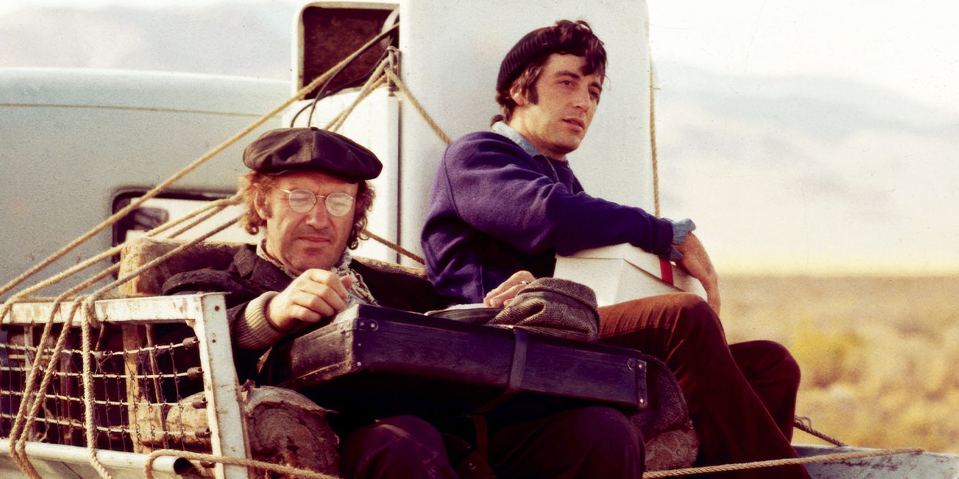 Gene Hackman and Al Pacino sailing on a boat in Scarecrow