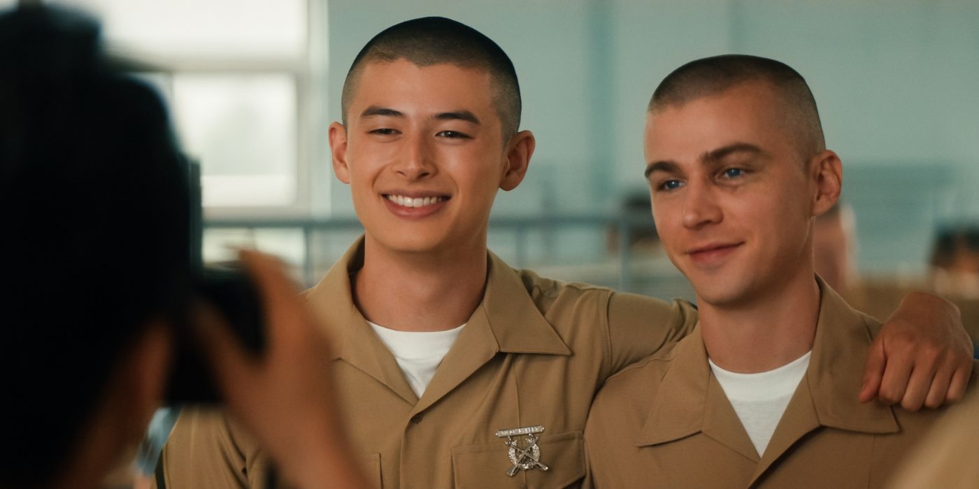 Liam Oh as Ray and Max Heizer as Cameron in 'Boots.'