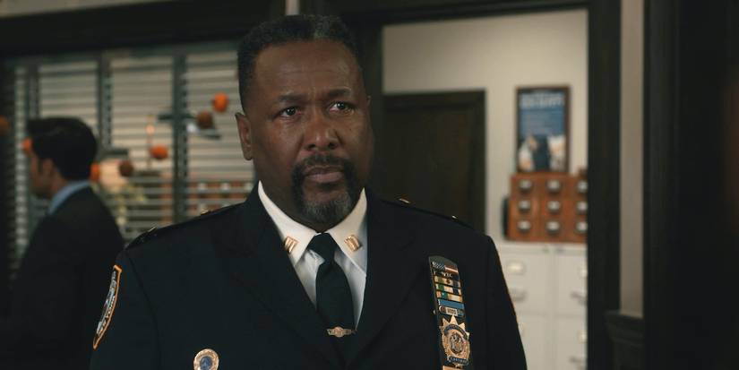 Wendell Pierce as Captain Wagner looking serious in uniform in Elsbeth