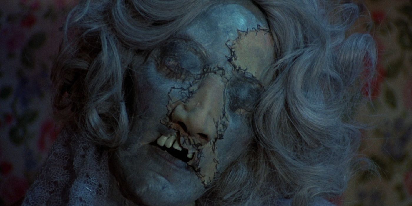 The patched together corpse of Ezra's dead mother in Deranged: Confessions of a Necrophile,