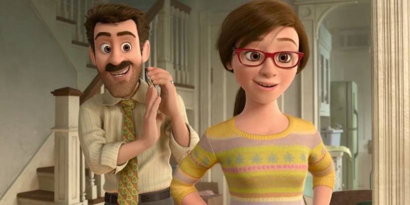 Diane Lane as Jill standing next to Kyle MacLachlan as Bill in the living room in Inside Out (2015)