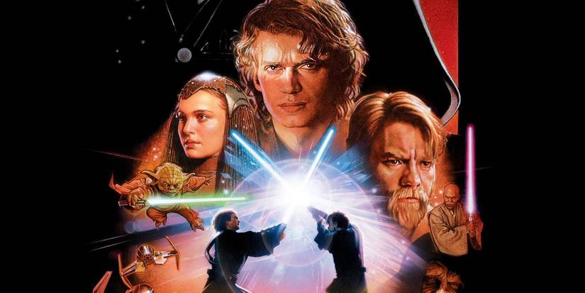 The theatrical poster fo Star Wars Episode III: Revenge of the Sith.