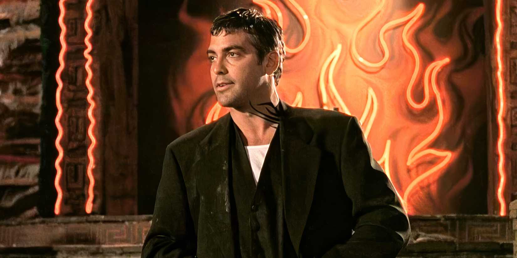 George Clooney hanging out in a bar in From Dusk Till Dawn