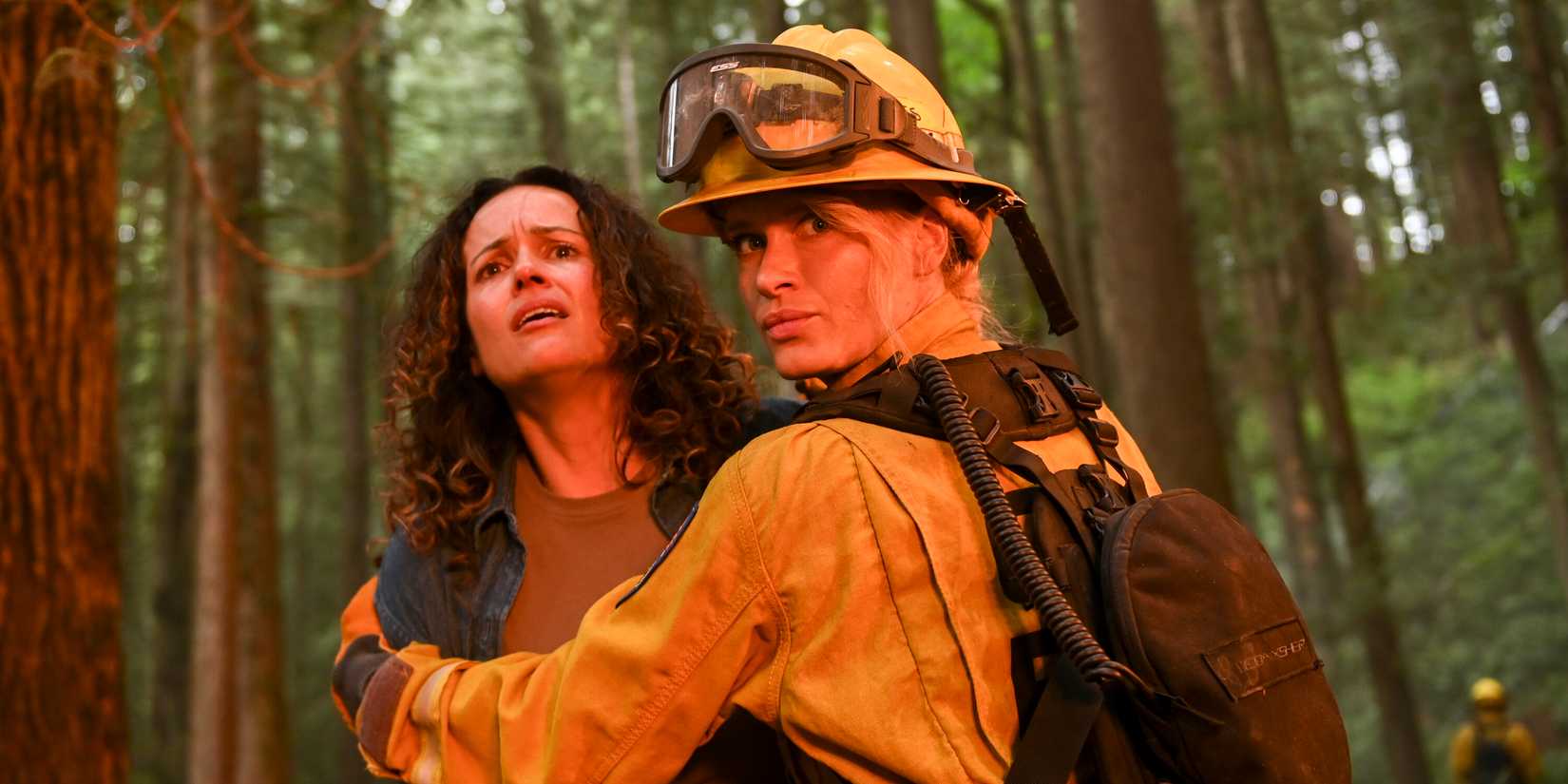 Tara Wilson as Janice and Levin Rambin as Audrey in Fire Country