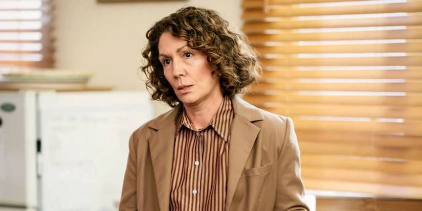 Kitty Flanagan as Helen Tudor-Fisk in 'Fisk'