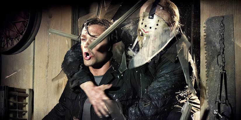 Jason Voorhees attacks Jared Padalecki in Friday the 13th