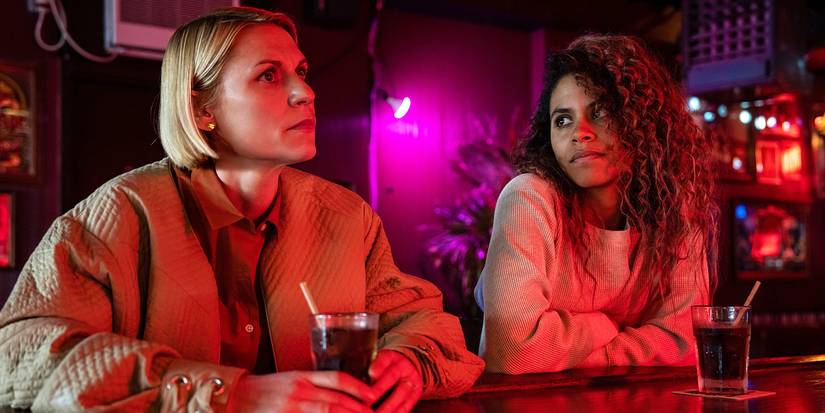 Claire Danes and Zazie Beetz at the bar in Full Circle.