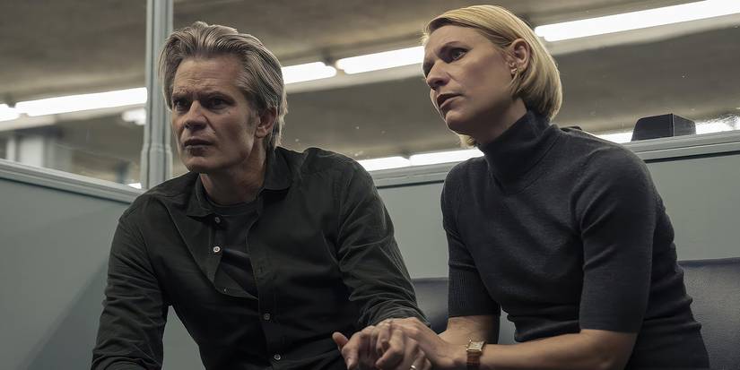 Timothy Olyphant and Claire Danes nervous and holding hands in Full Circle. 