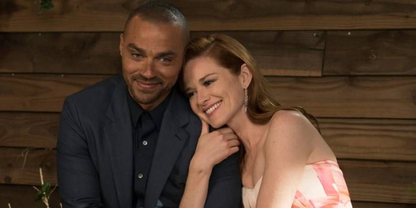 Jackson Avery (Jesse Williams) and April Kepner (Sarah Drew) in 'Grey's Anatomy'