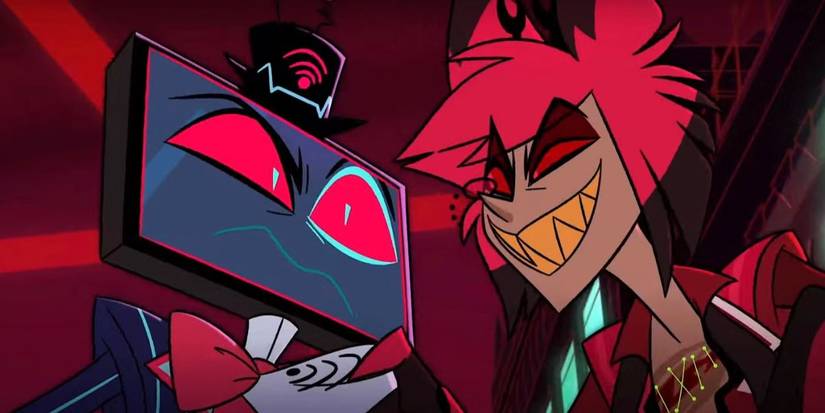 Alastor and Vox in the Season 2 trailer for 'Hazbin Hotel.'