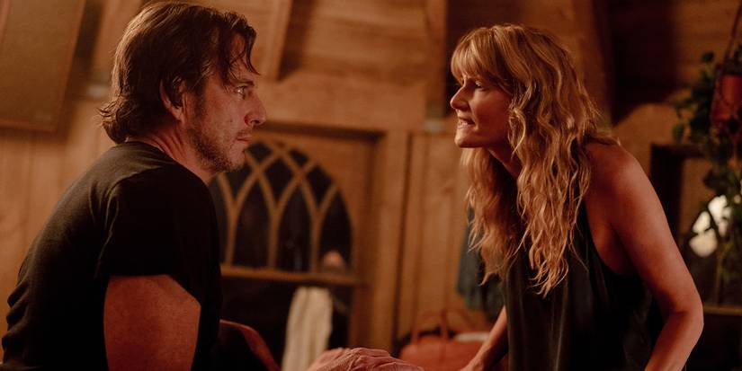 Will Arnett and Laura Dern arguing as Alex and Tess in Is This Thing On?