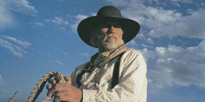 Tommy Lee Jones as Captain Woodrow F. Call on horseback in 'Lonesome Dove' (1989)