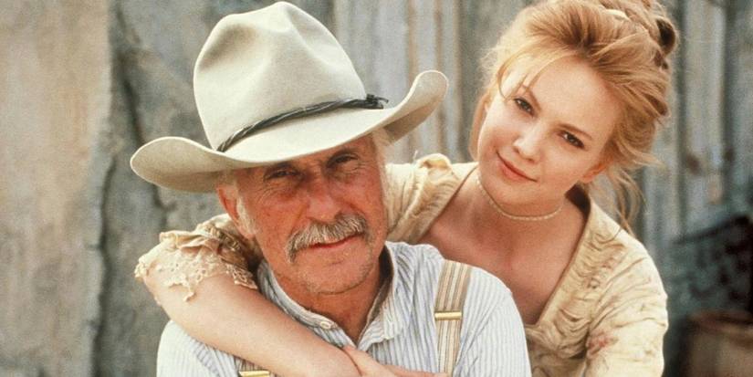 Robert Duvall as Captain Augustus "Gus" McCrae and Diane Lane as Lorena Wood in 'Lonesome Dove' (1989)