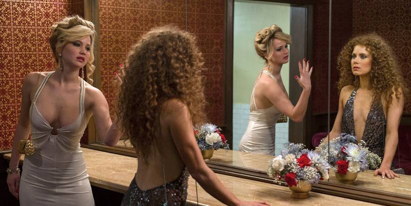 Jennifer Lawrence and Amy Adams in American Hustle