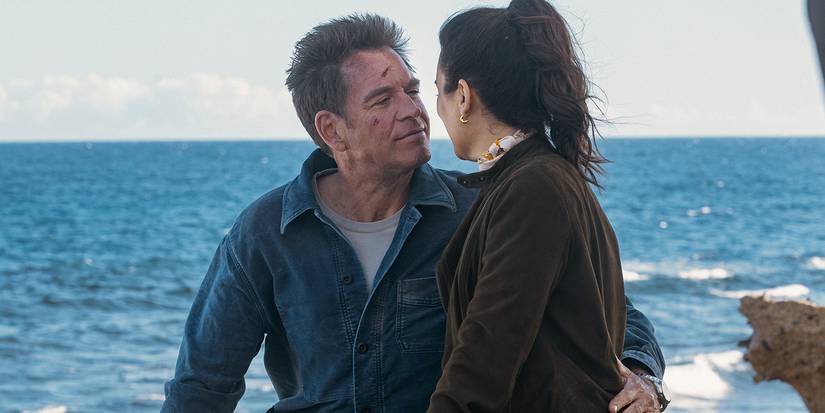 Cote De Pablo as Ziva David and Michael Weatherly as Tony Dinozzo in NCIS: Tony & Ziva, episode 9, season 1