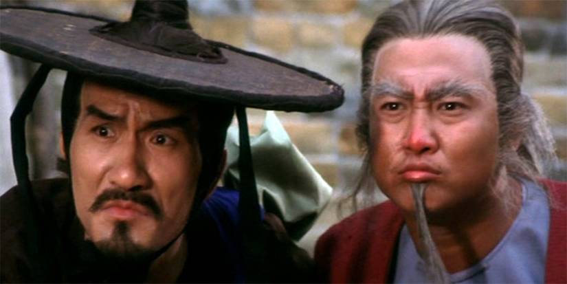 Two men looking into the distance in Odd Couple.