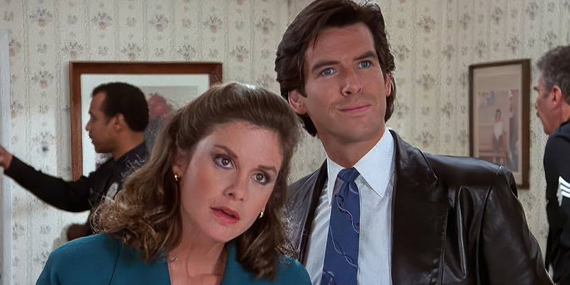 Pierce Brosnan and Laura Holt in Remington Steele