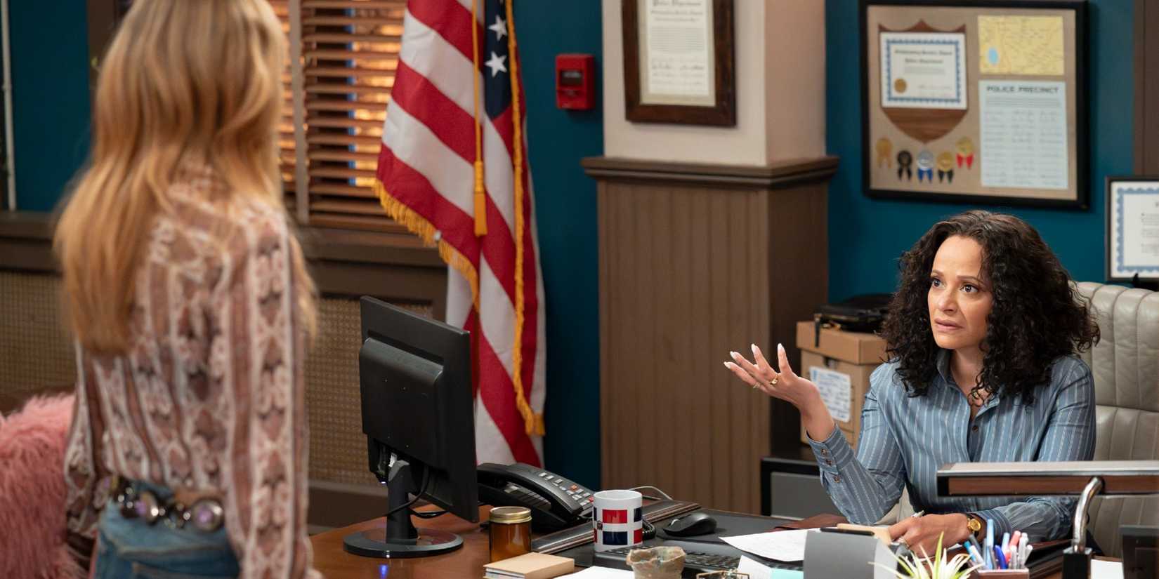 Selena Soto talking to Morgan Gillory in High Potential Season 2