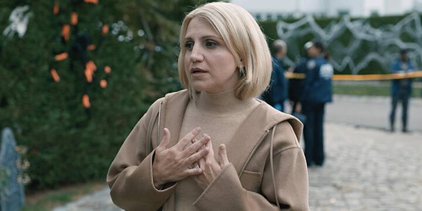 Sharon Norman (Annaleigh Ashford) looks concerned in Elsbeth's "Ick, A Bod."