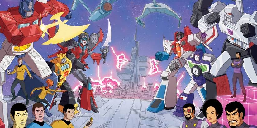 Star Trek vs. Transformers comic book cover from IDW Publishing
