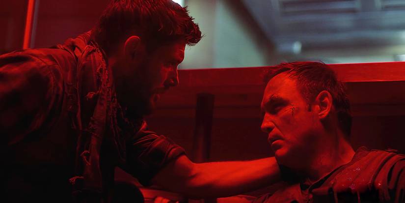 Alternate Dean Winchester (Jensen Ackles) with a dying Benny (Ty Olsson) in the 'Supernatural' episode "Atomic Monsters"