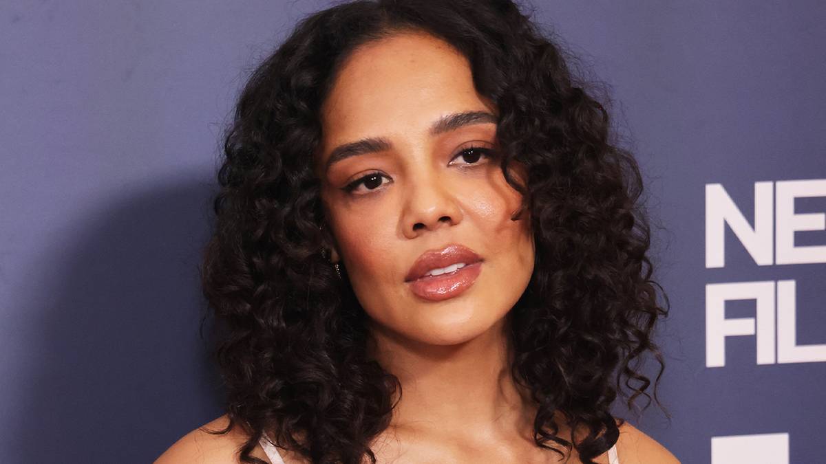 Tessa Thompson on a red carpet.