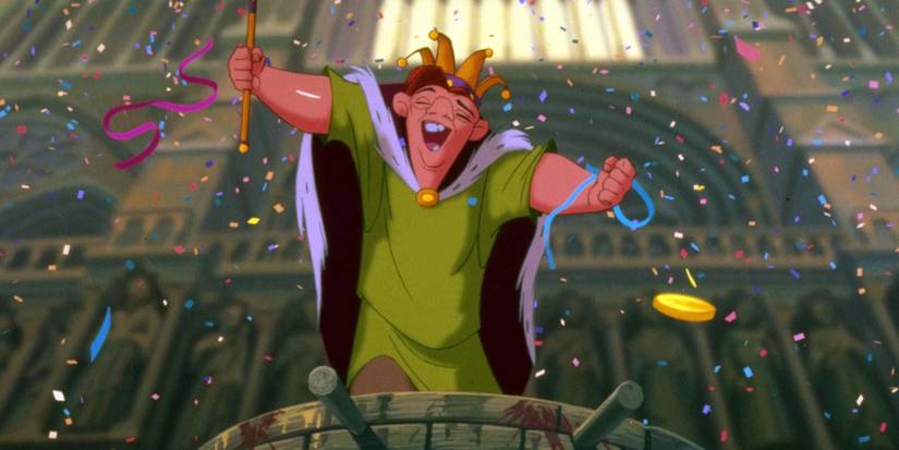 Quasimodo during the song 'Topsy Turvy' from 'The Hunchback of Notre Dame.'
