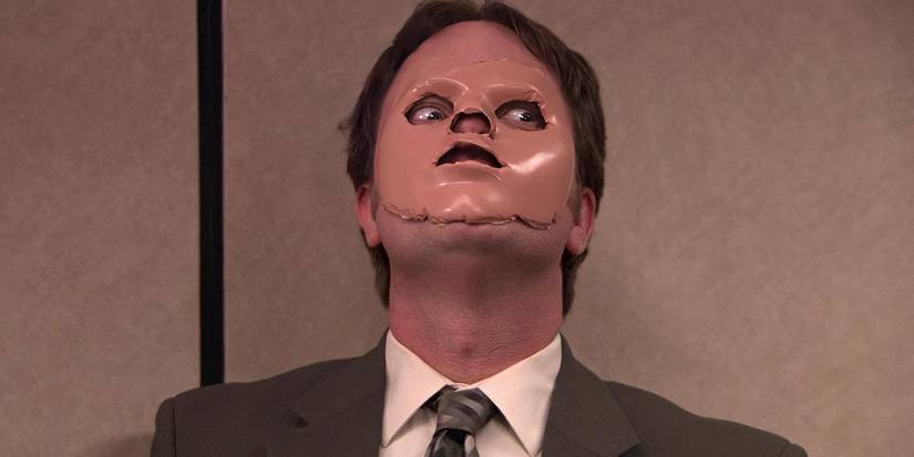 Rainn Wilson's Dwight pretending to be Hannibal Lecter in The Office