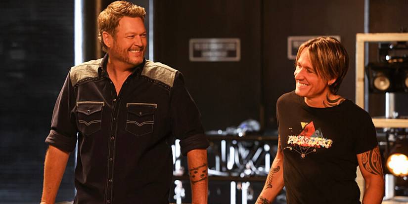 Blake Shelton and Keith Urban on 'The Road.'